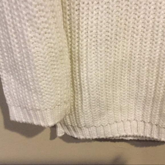 Comfy White Cowl Neck Sweater - Picture 5 of 6